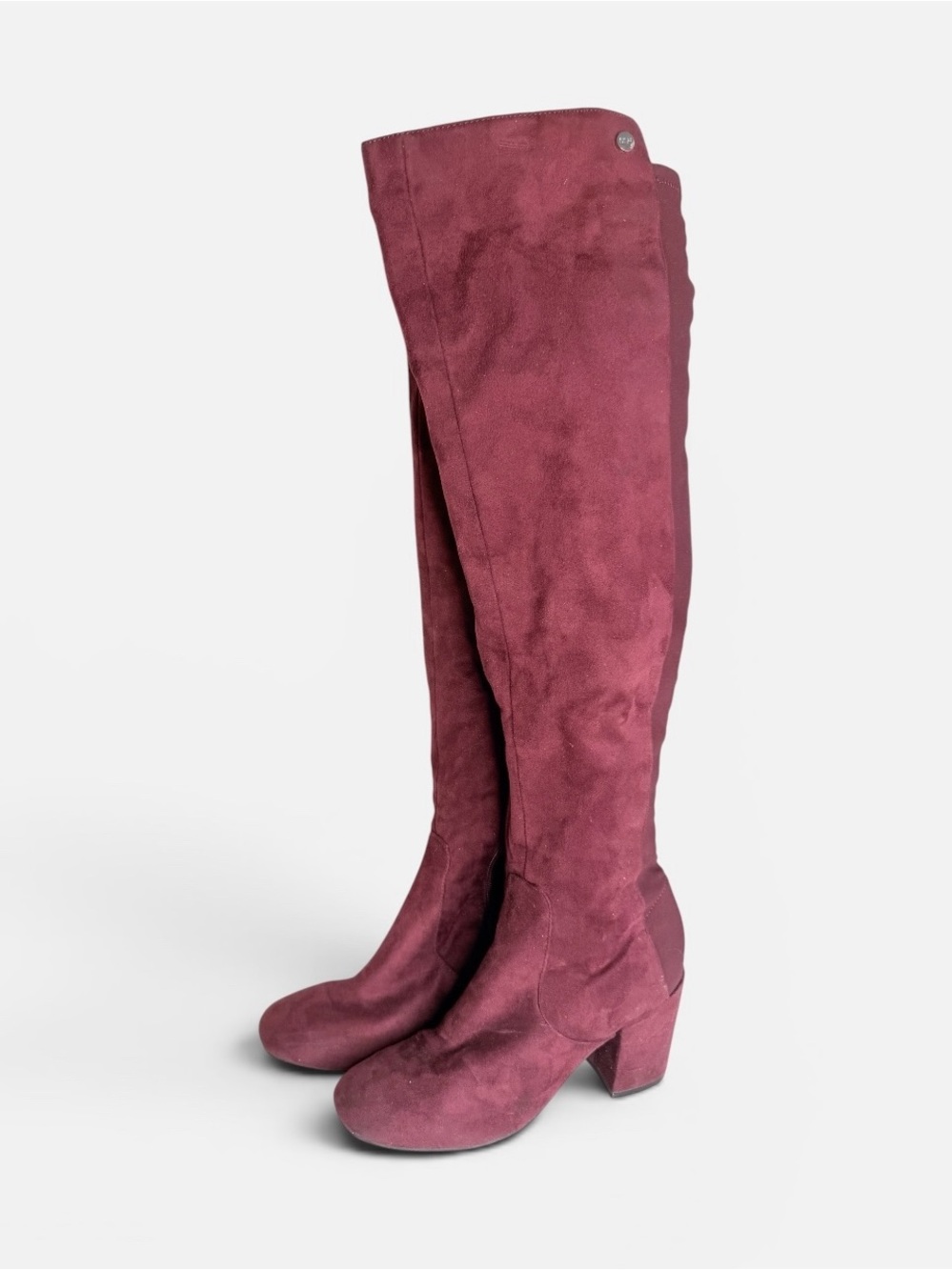 Marc Fisher wine suede over the knee boots